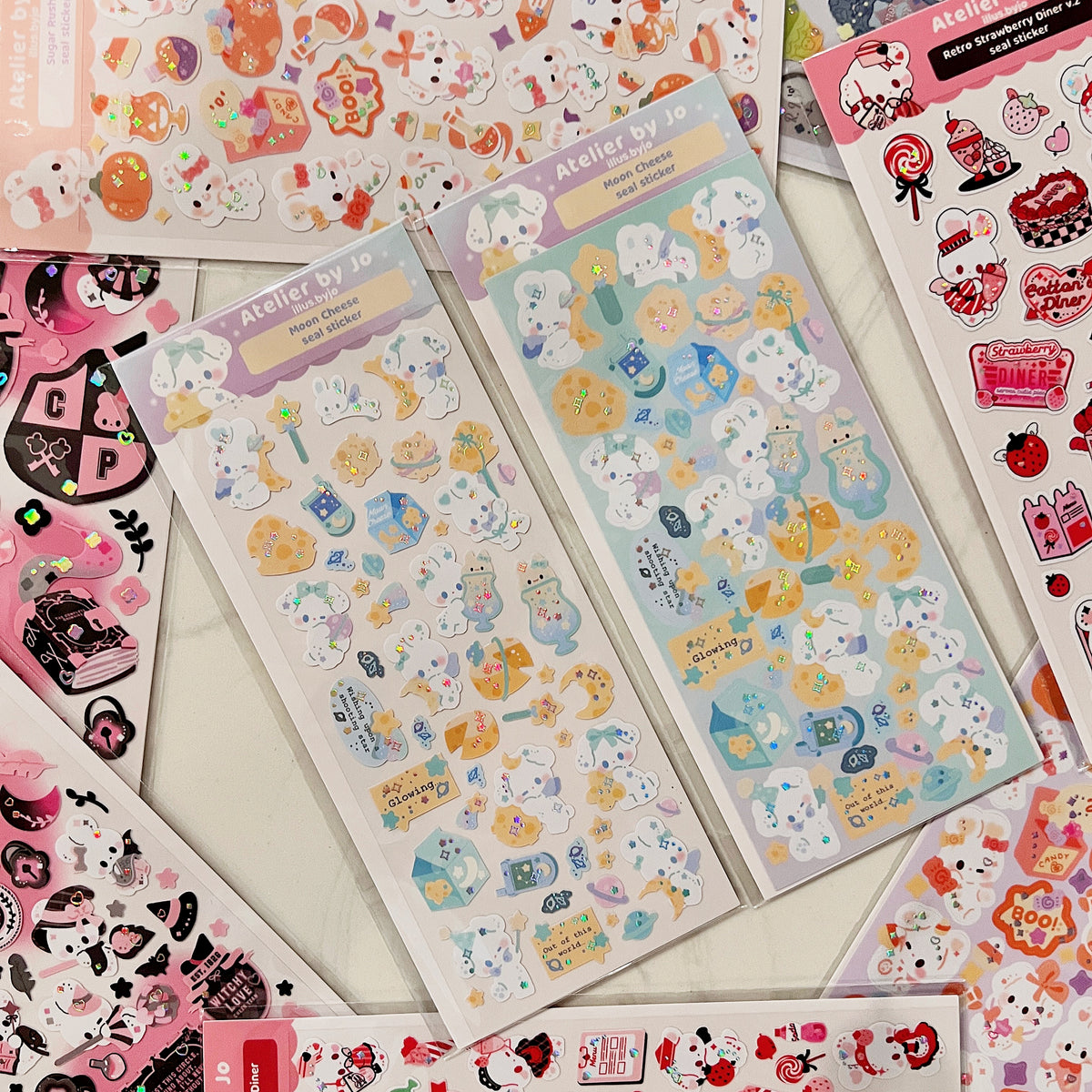 Moon Cheese Deco Sticker Sheet – Atelier By Jo