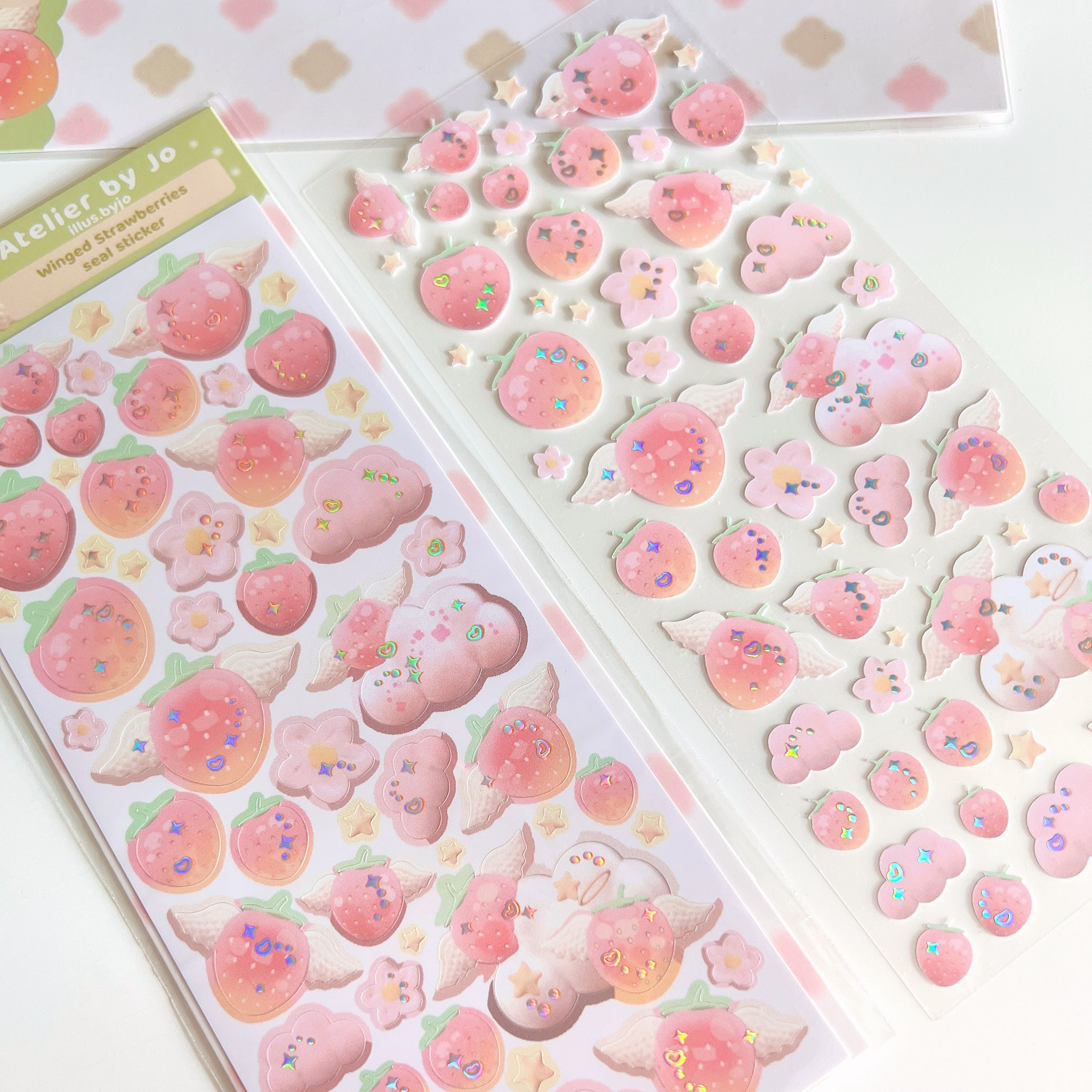 Strawberries - Sticker Sheet (25 Stickers) – West + Mak